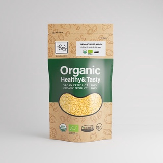 Mr. &amp; Mrs. Organic Hulled Split Mung Bean เมล็ดถั่วเขียวผ่าซีก ออร์แก (250g)