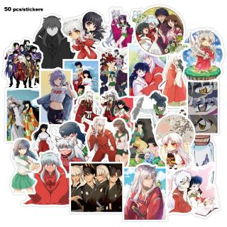 Inuyasha สติกเกอร์กันน้ำรูปแบบที่แตกต่างกัน, 50 ชิ้น