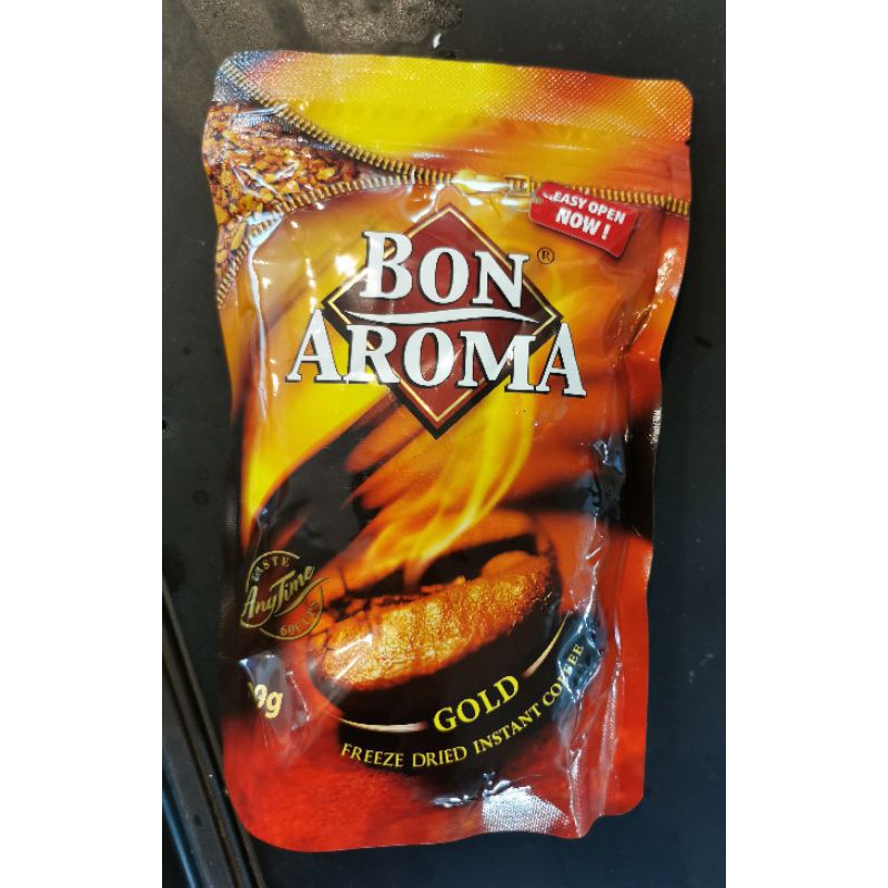 Bon​ Aroma Gold​ (บอน​ อโรมา โกลด์)​ กาแฟสำเร็จรูปชนิดฟรีซดราย​ 100​ กรัม​ ชนิดถุงเติม​