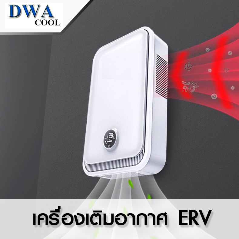 เครื่องเติมอากาศติดผนัง (Fresh Air Ventilation:Wall Mount) FAV-ERV