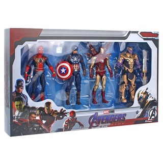 โมเดลหุ่นตั้งโชว์ The Avengers สินค้าพร้อมส่ง ของแท้คุณภาพดี ขนาดสินค้า18cm แขนขาสามารถขยับได้ รวม4ตัวในกล่อง