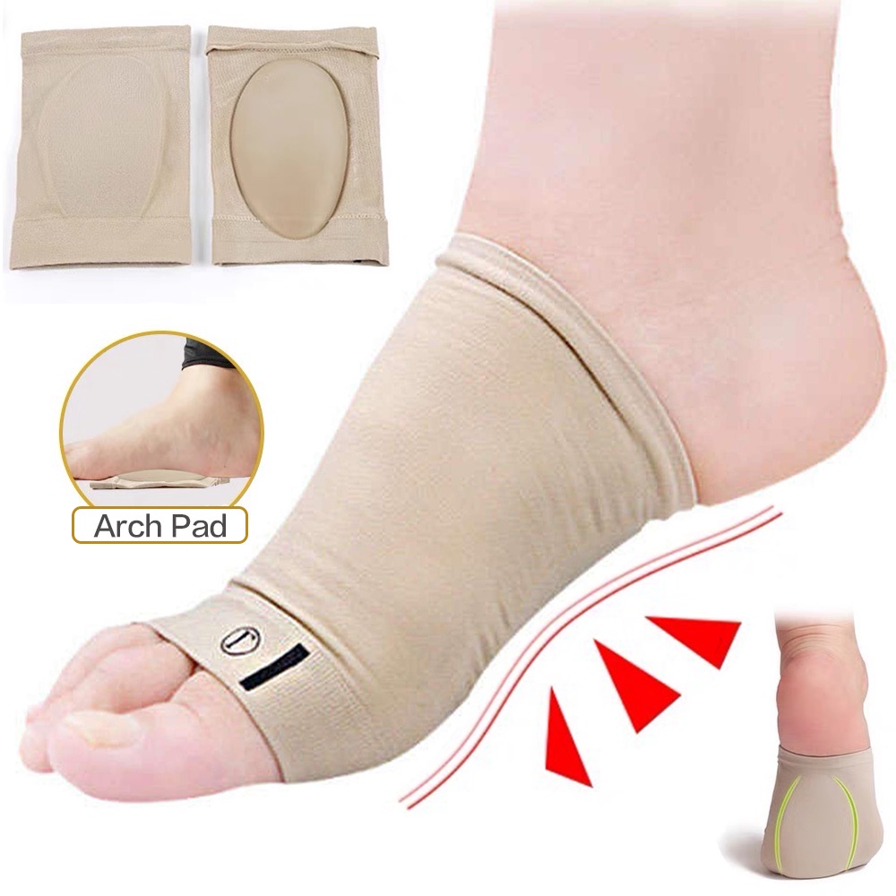 แบนฟุตยืดหยุ่นผ้าพันแผลเจลกายอุปกรณ์ Plantar Fasciitis Arch Support