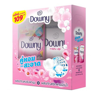 SET น้ำยาซักผ้า+น้ำยาปรับผ้านุ่ม DOWNY การ์เด้นบลูม ใช้สำหรับซักทำความสะอาดเสื้อผ้าประเภทต่างๆ