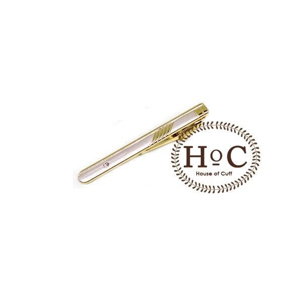 Houseofcuff Pin Tie Clip Tie PIN TIE GOLD SILVER BEZEL 01