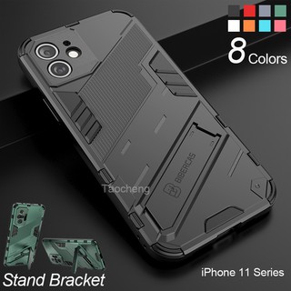 เคสโทรศัพท์กันกระแทก เคสแข็ง iPhone 11 Pro Max iPhone11 11Pro 11ProMax iPhone11ProMax Phone Case Hard Fashion Armor Shockproof Casing Soft Stand Holder Bracket Back Cover