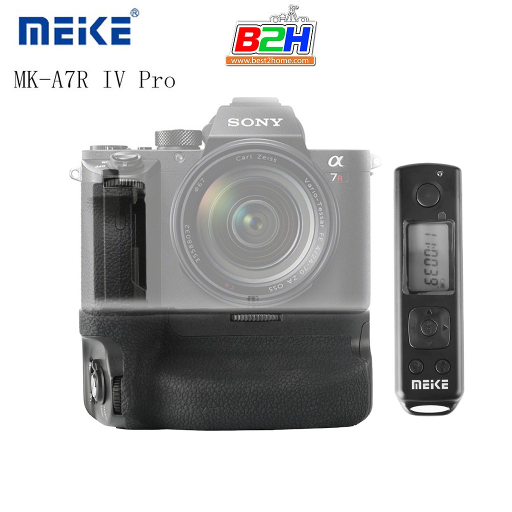 Meike Grip MK-A7R IV PRO Built-in Remote for Sony A7R IV, A7IV, A9II