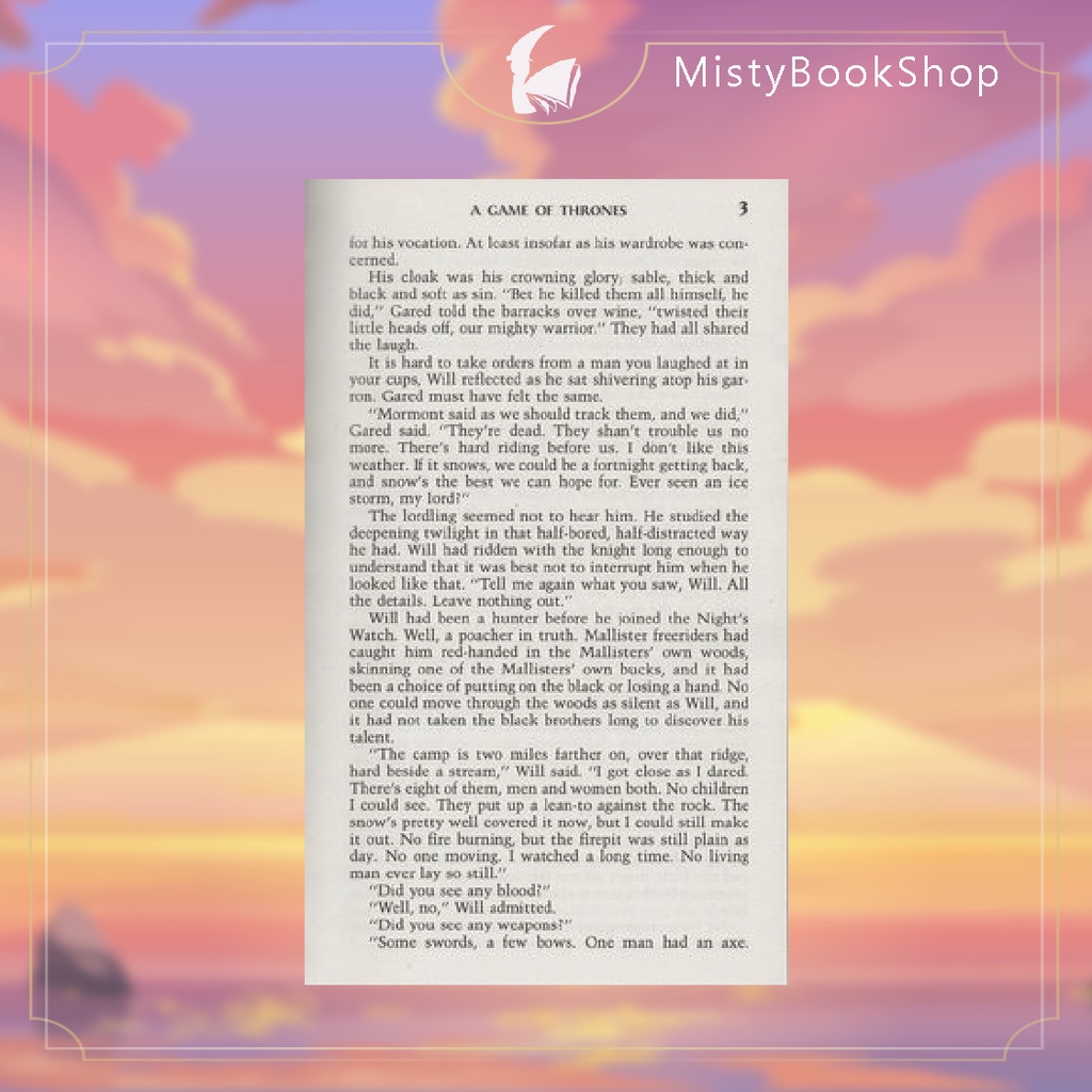 [ พร้อมส่ง-แยกเล่ม ] A Game of Thrones เล่ม 1-5 (George RR Martin Song of Ice and Fire Series) นิยายภาษาอังกฤษ