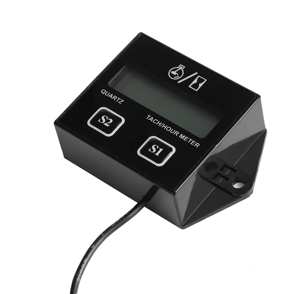 （In Stock）Digital Engine Tach Hour Meter Car Motorcycle Machine