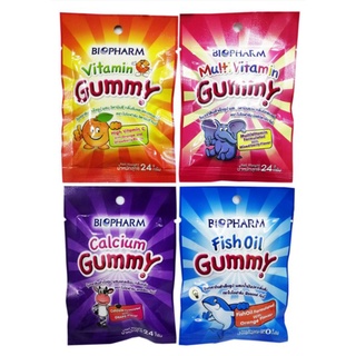 เยลลี่ ผสมวิตามิน GUMMY YUMMY (GUMMY JELLY)​ 24 G วิตามิน เม็ดเคี้ยว วุ้นเจลาตินสำเร็จรูป กัมมี่ ยัมมี่ ตราไบโอฟาร์ม