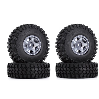 ชุดขอบล้อยาง 52*18 มม. 1.0 นิ้ว สําหรับรถไต่หินบังคับ 1/24 Axial SCX24 AXI00001 Deadbolt Gladiator Xiaomi JIMNY