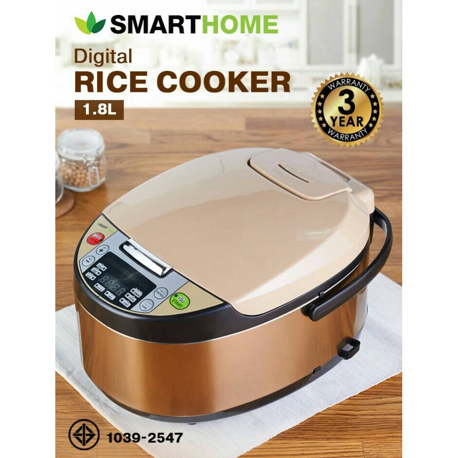 SMARTHOME หม้อหุงข้าวระบบดิจิตอล 1.8 ลิตร รุ่น SM-RCD904,SM-RCD903 ประกัน 3 ปี Digital Rice Cooker 1.8L