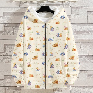 Winnie the Pooh Hoodies Men Women Pullover Casual Fashion Print Oversized Hoodie Men Clothes Tops