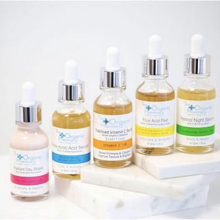 [พร้อมส่ง] The Organic Pharmacy Hyaluronic Acid Serum &amp;  Four Acid Peel 30ml เซรั่มไฮยา