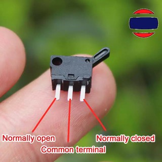 1PCS สวิตซ์ Micro Mini Switches Miniature Small Limit Travel Switch with Hole Three Legs สวิทซ์ 3 ขา #123