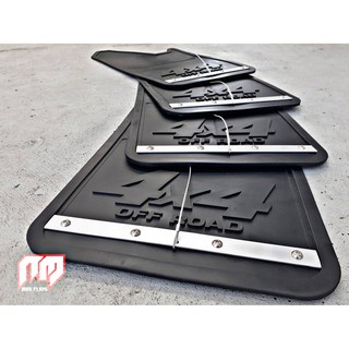 บังโคลนรถยนต์ Black 4x4 OFF-ROAD Mud flaps. เพลทอลูมิเนียม