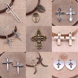 จี้ไม้กางเขน คลาสสิก สําหรับทําเครื่องประดับ โทรศัพท์มือถือ Diy