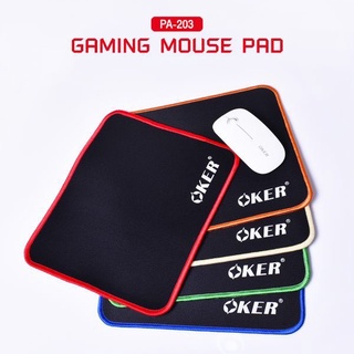 OKER เเฝนรองเมาส์ Mouse Pad PA203 Oker แผ่นรองเมาส์ Mouse Pad สีดำ PA203 ขนาดใหญ่รุ่นลายใหญ่(สีดำ) แผ่นรองเมาส์รุ่นใหม่