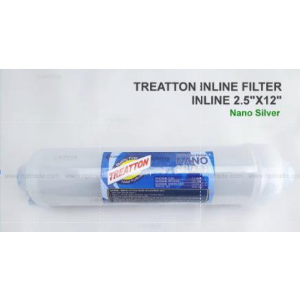 ไส้กรอง Inline Treatton 2.5"X12" (Anti-Bacterai Nano Silver)