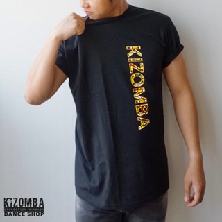 เสื้อยืดทรงตรง ใส่ได้ทั้งผู้ชายและผู้หญิง สกรีน KIZOMBA/ Kizomba unisex T-Shirt