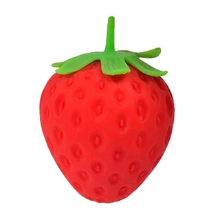 DE Squishy Toy Strawberry Play Food UV Printing Sensory Fidget Vent Ball Novelty Stress Relief Prank Gag Child Adult Fav