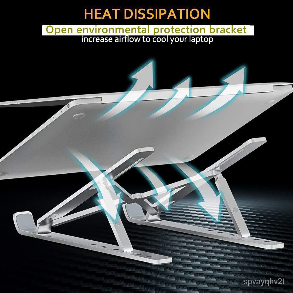 WY6Y ( stock) 7level adjustable laptop stand, portable laptop stand, foldable nonslip laptop