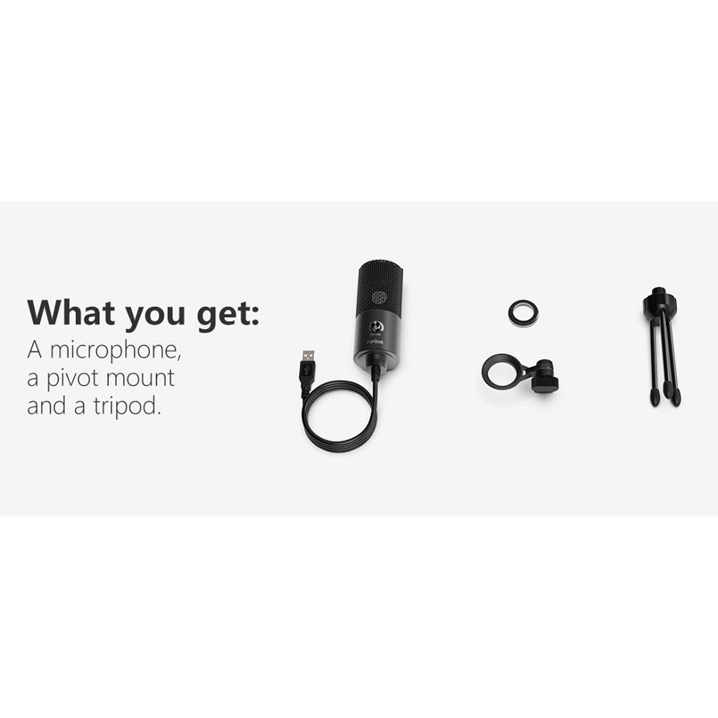 Fifine K669B Metal Condenser USB Microphone Recording Microphone For ...