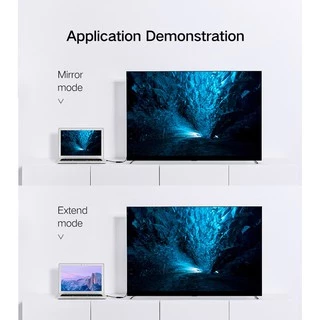 UGREEN รุ่น 40363 หางหนู Display Port to HDMI Male to Female Adapter รองรับ 4K สายยาว 25cm