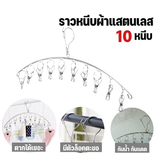 ราวตัวหนีบสแตนเลส​ เกรด​ 201​ แบบหนาพิเศษ​ (หนา 4.00mm)