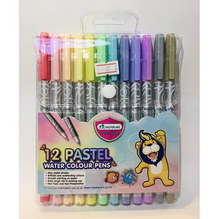 ปากกาสีเมจิก Master Art สีพาสเทล 12 สี