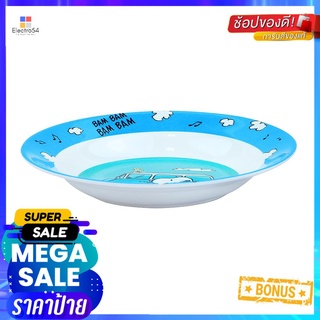 จานเมลามีนลึก 8" SUPERWARE SNOOPY BAM BAMMELAMINE DEEP PLATE 8" SUPERWARE SNOOPY BAM BAM