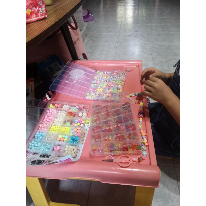 DIY ลูกปัดงานDIYสำหรับร้อยสร้อยคอและกำไล