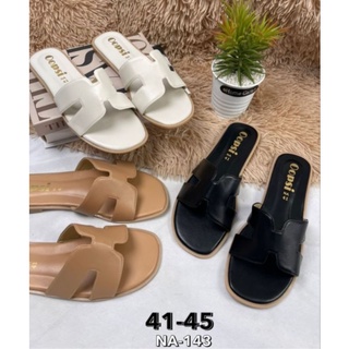 👠รองเท้าแตะ H หน้ากว้าง 41-45