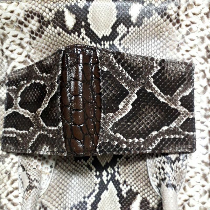 Burmese python  biflod wallet super grade python linning