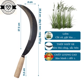 Liềm cắt cỏ, lúa liềm nhọn đầu chuyên để cắt cỏ gặt lúa các loại sản xuất tại làng nghề Đa Sỹ -HL40