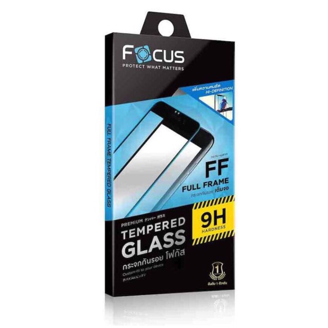 Focus ฟิล์มกระจกนิรภัยแบบเต็มจอ FULL FRAME TEMPERED GLASS Iphone6/6s/6+/6splus/7/7Plus/8/8plus/x/xs/xr/xs max/11/11pro