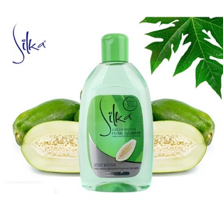 Silka Facial Cleaner Green Papaya 150ml Toner ซิลก้า กรีนปาปาย่า คลีนเซอร์ โทเนอร์ ไวท์เทนนิ่ง ลดรอยดำ Eskinol style