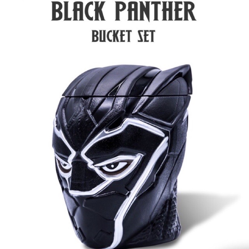 (ทักลด50%) ถังป๊อปคอร์น black panther แบลคแพนเตอร์ major แท้