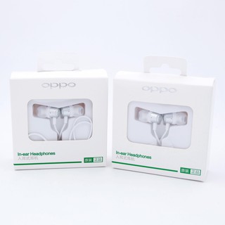 #OPPO MH-130 หูฟัง  OPPO Earphones หูฟังเอียร์บัด In-ear Headphones (สีขาว) เสียงดีมาก!!