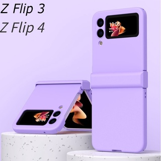 เคสโทรศัพท์ซิลิโคน กันกระแทก สีแคนดี้ สําหรับ Samsung Galaxy Z Flip 3 Flip 4 5G Z Flip4