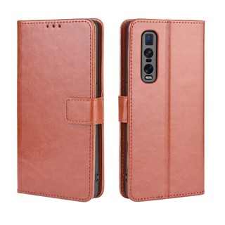 เคสสำ OPPO Find X2 Pro Case Leather Flip Back Cover OPPO Find X2 Pro X2Pro เคสฝาพับ มือถือแล