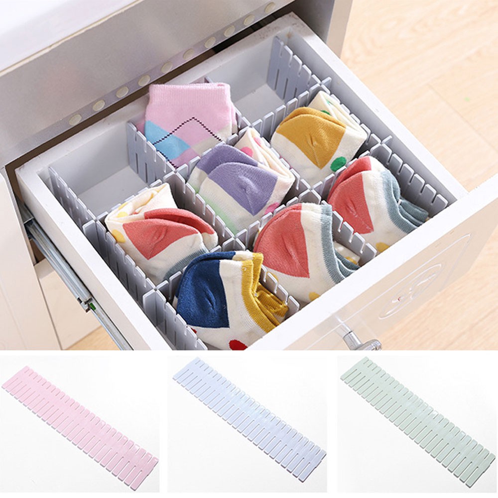 4pcs Set Diy Drawer Divider Adjustable Classified Storage For