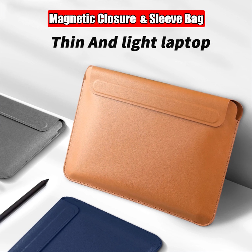 เคสแล็ปท็อป หนัง PU บางมาก กันน้ํา สําหรับ Apple MacBook Air M1 M2 MacBook Pro M2 12 นิ้ว 13 นิ้ว 14