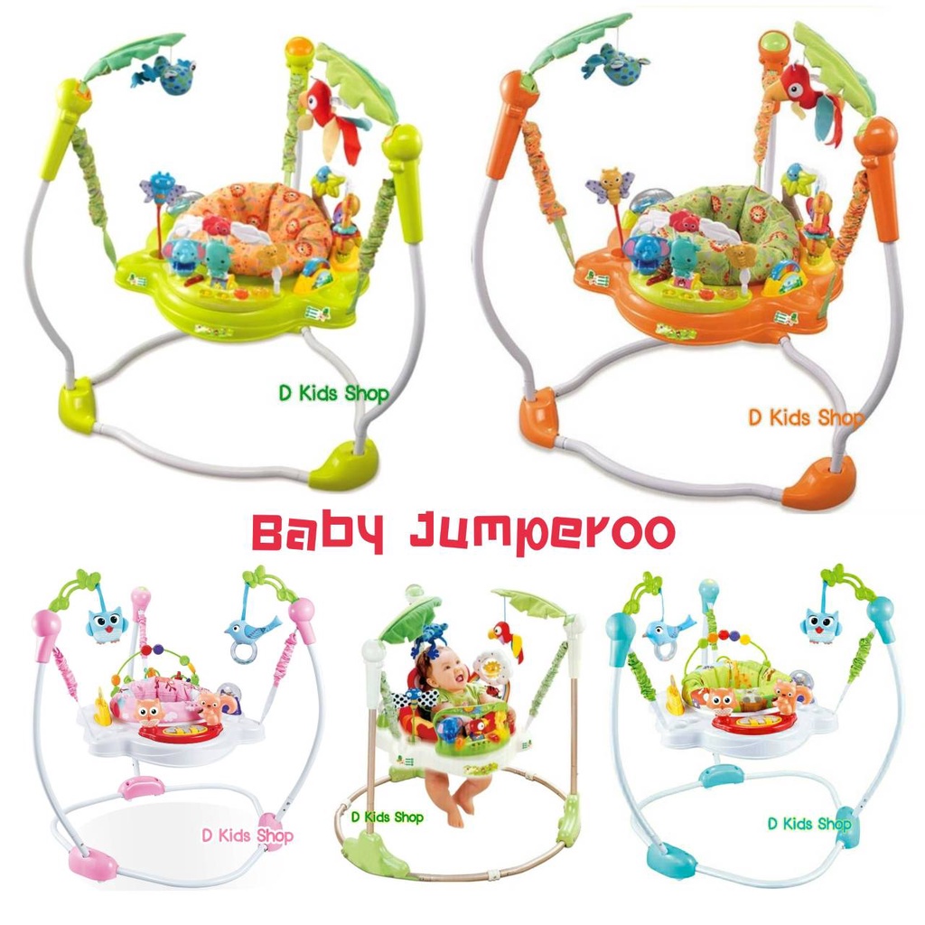 🔥4.4🔥Jumperoo Rainforest จั้มเปอร์เด็ก มีดนตรี มีไฟ เสริมพัฒนาการเด็ก