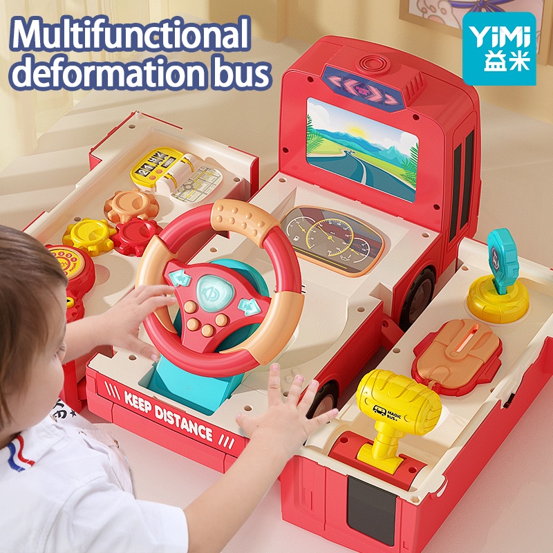 YIMI Educational Rice Toys Bus Car Puzzle 6 Early Education 12 Months 0