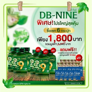 (ส่งฟรี) DB9 DB-NINE ดีบีนาย ดีบี-9 อาหารเสริมเบาหวาน เบาหวาน ความดัน ไขมันอุดตันเส้นเลือด สมุนไพรลดน้ำตาลในเลือด