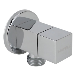 HAFELE วาล์วปิด-เปิดน้ำทรงสี่เหลี่ยม แบบติดผนัง / STOP VALVE SQR.CHR.POL. 1/2"X1/2"