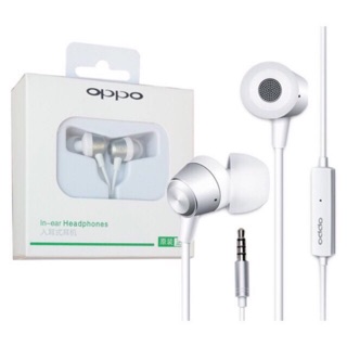 🚩หูฟังoppoแท้ N1 In-ear Headphones รุ่น MH130 มีสมอทอล์คในตัวสามารถใช้คุยโทรศัพท์ได้