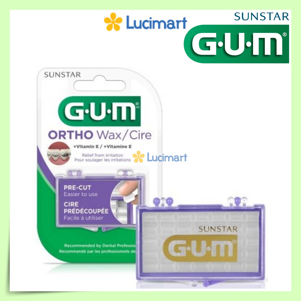 Gum Ortho Wax + Vitamin E dental Wax สําหรับจัดฟัน (USA)