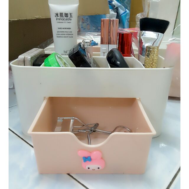 Melody/Kitty/Stitch เครื่องสําอาง Make Up กล่องเก็บลิ้นชัก Organizers 化妆品纳盒