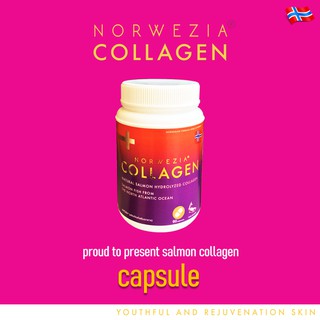 นอร์วีเซีย คอลลาเจน 60 แคปซูลPack1 NORWEZIA Collagen คอลลาเจนนอร์เวย์ Peptide Tripeptide บำรุงผิวหน้า ข้อเข่า กระดูกอ่อน